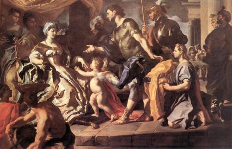 Dido receives Aeneas